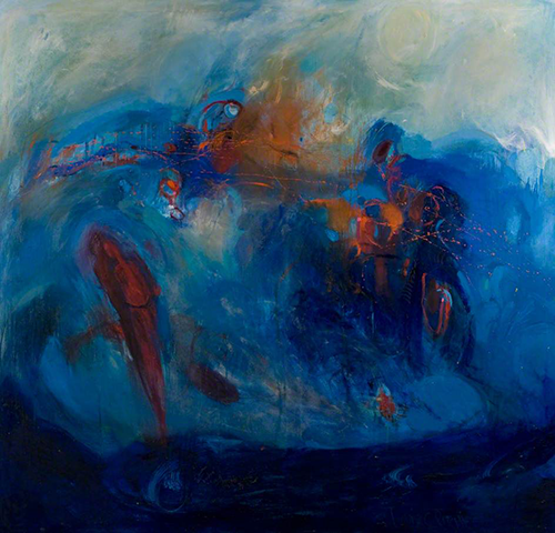 Winter Consolation, oil on canvas by Louise Ritchie (1991)