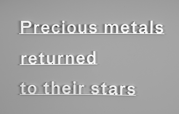 21st century: Katie Paterson (b.1981) - Precious metals returned to their stars (Ideas series 2015-)