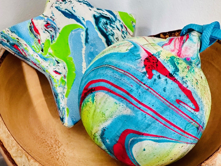 Marbling Magic - Christmas Bauble Workshop!