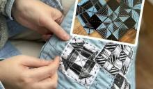 Linocut fabric printing and mini quilt making workshop